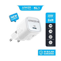 Anker 20w Charger - White