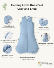 Momcozy Baby Sleep Sack 1.5 TOG - Blue, Small (0-6 Months)