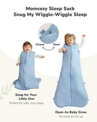 Momcozy Baby Sleep Sack 1.5 TOG - Blue, Small (0-6 Months)