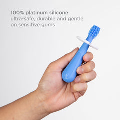 Ubbi Silicone Training Toothbrush Set with Case - Polaris
