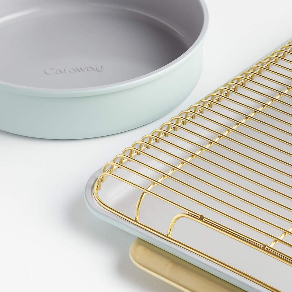 Caraway Complete 11-Piece Silt Green Ceramic Bakeware Set