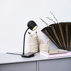 Kreafunk Ellie Black Lamp & Bluetooth Speaker Charger