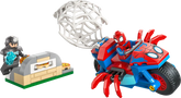 Spidey on his Motorcycle vs. Rhino