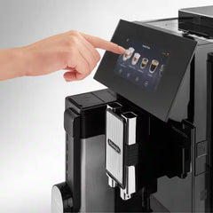 DeLonghi Maestosa Automatic Coffee Maker with 19-Bar Pressure, Smart Touchscreen & Custom Drink Control