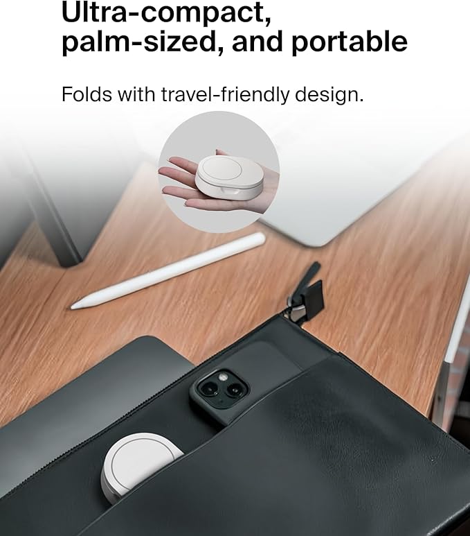 BELKIN BOOSTCHARGE PRO CONVERTIBLE MAGNETIC WIRELESS CHARGING STAND WITH QI2 15W - White