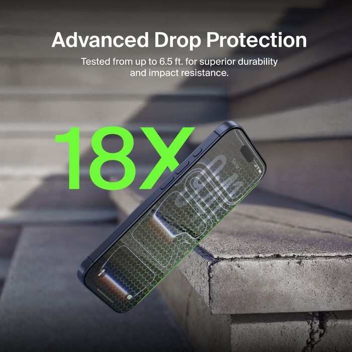 Belkin Invisiglass Privacy Screen Protector for iPhone 17 Pro