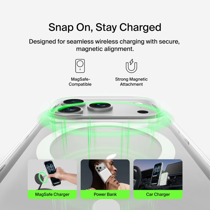 Belkin Clear Magnetic Case for Iphone 17 Pro