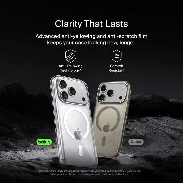 Belkin Clear Magnetic Case for Iphone 17 Pro