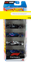 Hot Wheels F1 Race Cars 5-Pack – 1:64 Die-Cast Formula 1 Team Set