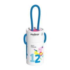 Mideer Refillable Silky Crayons - Colorful Bucket 12 Colors