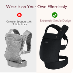 3-in-1 Baby Carrier - Black