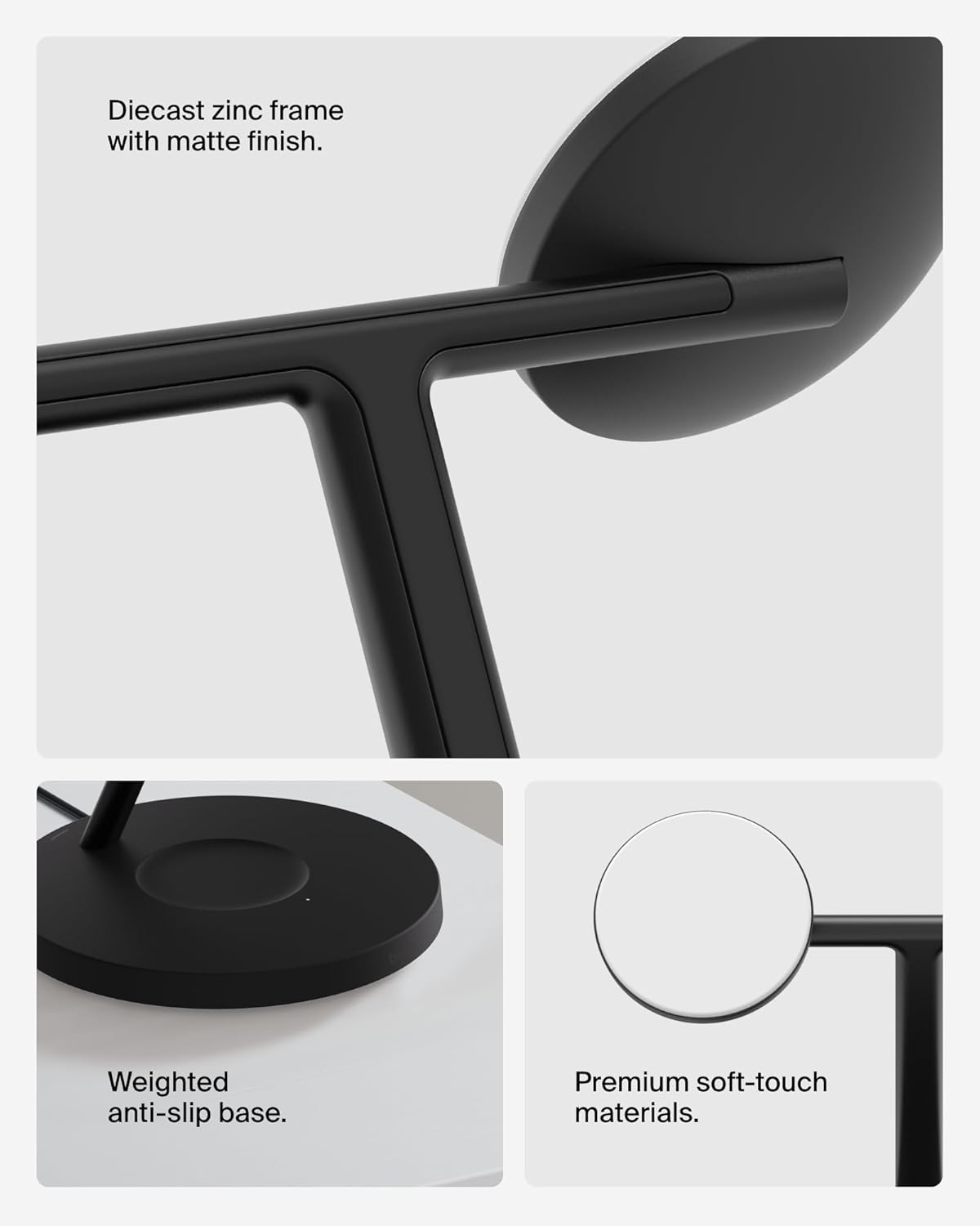 BELKIN BOOSTCHARGE 3-IN-1 QI2 WIRELESS CHARGER, MAGSAFE COMPATIBLE, FOR APPLE IPHONE 16 SERIES, APPLE WATCH, AIRPODS, PSU INCLUDED - BLACK