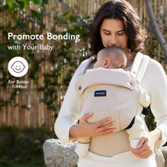 Momcozy Baby Carrier (Khaki, 3 Months+) Slings