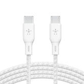 Belkin BoostCharge Braided USB-C to USB-C Cable 100W 2m - White