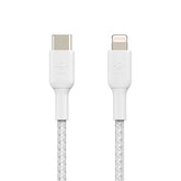 Belkin BoostCharge Pro Braided USB-C to Lightning Cable 1m - White