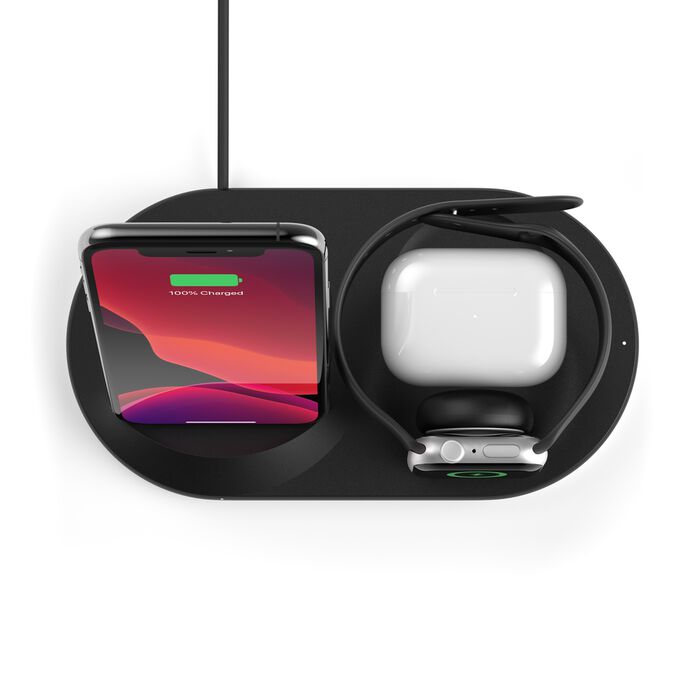 Belkin 3‑in‑1 Wireless Charging Dock - Black