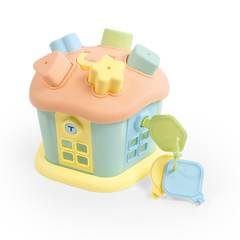 DOLU Shape Sorter Sweet House Pastel Orange