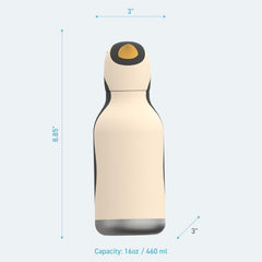 asobu Bestie Bottle Insulated Stainless Steel Water Bottle (Penguin)