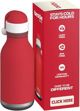 asobu Bestie Bottle Insulated Stainless Steel Water Bottle (Santa)
