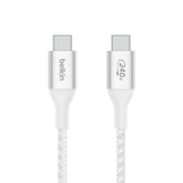 Belkin BoostCharge Braided USB-C to USB-C Cable 240W 1m - White