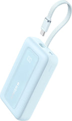 Anker Zolo Power Bank 10000mAh 30W with Built-in USB-C Cable - Blue