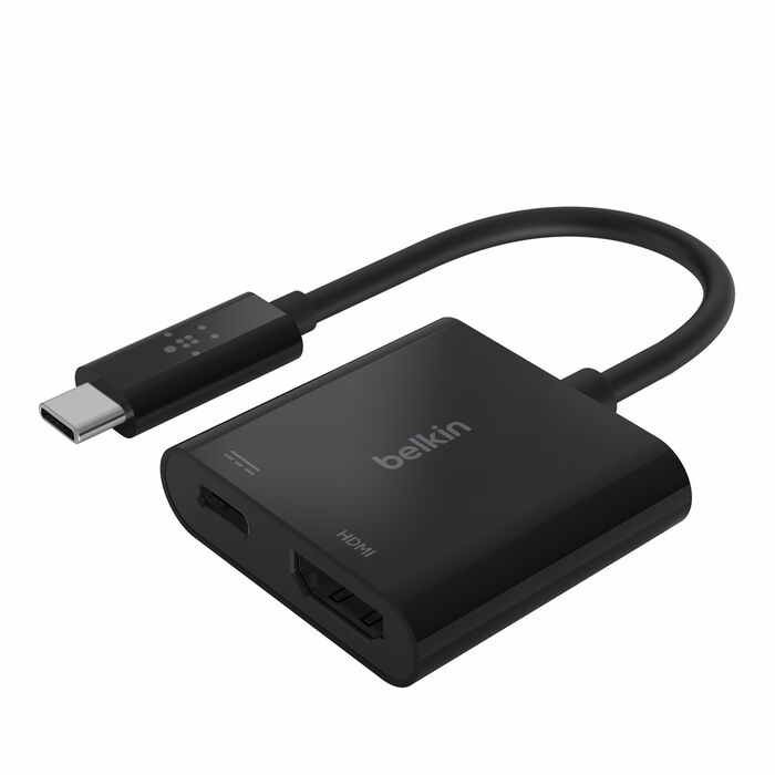Belkin USB-C to HDMI + Charge Adapter (60W PD) - Black