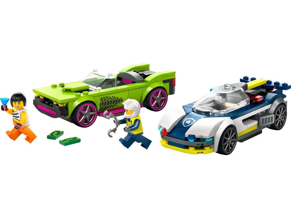 Police Car and Muscle Car Chase