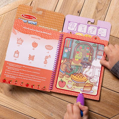 Melissa & Doug Reusable Water Board and Pen Treat Scented