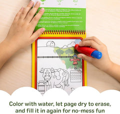 Melissa & Doug Reusable Water Board and Pen - Farm