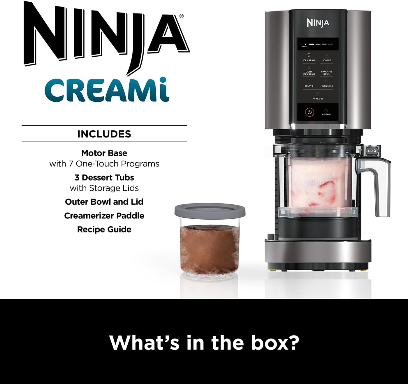 Ninja CREAMi Ice Cream & Frozen Dessert Maker