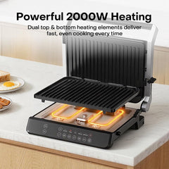Nutricook 2000W Ceramic Contact Grill
