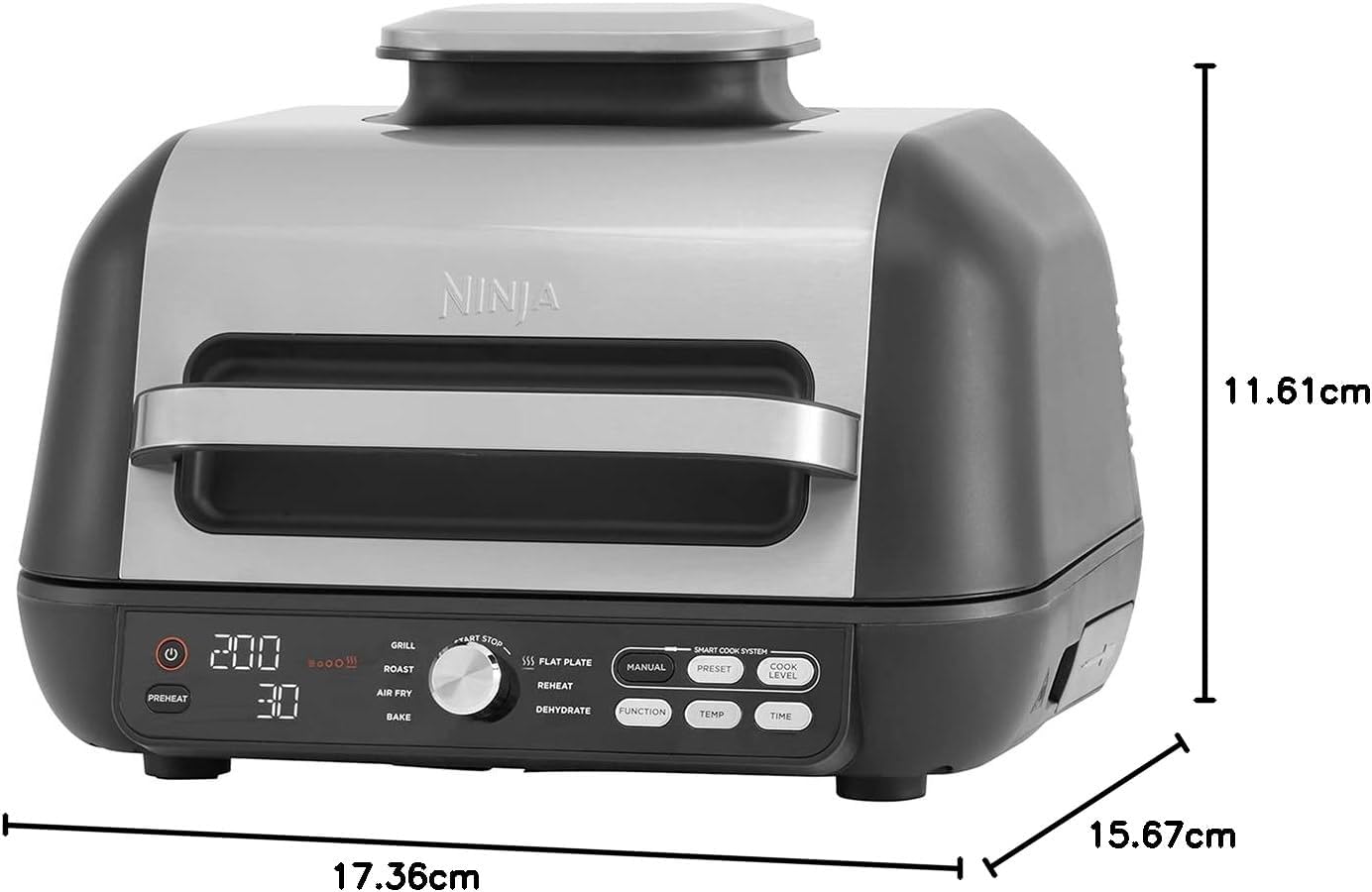 Ninja Foodi MAX Pro Health Grill, Flat Plate & Air Fry