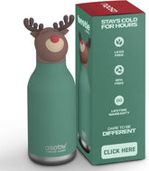 asobu Bestie Bottle Insulated Stainless Steel Water Bottle (Reindeer)
