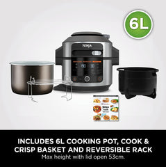 Ninja Foodi 11-in-1 SmartLid Multi-Cooker 6L