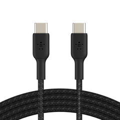 BELKIN BOOSTCHARGE C - C BRAIDED CABLE 1M - BLACK