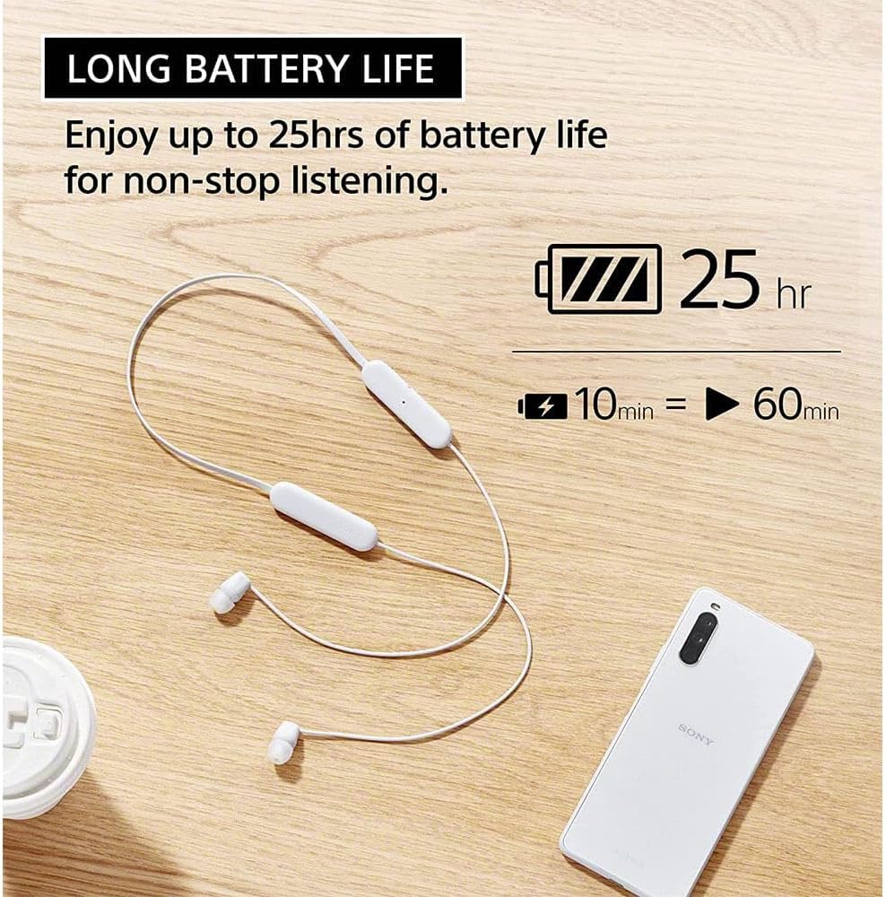 Sony WI-C100 Wireless In-ear Headphones - Taupe