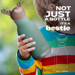 asobu Bestie Bottle Insulated Stainless Steel Water Bottle (Reindeer)