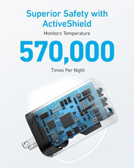 Anker Charger 67w | 1 USB & 2 USB-C - Black