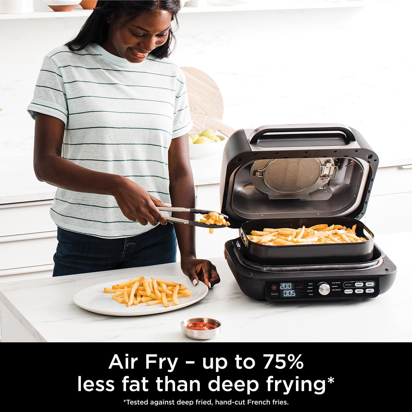 Ninja Foodi MAX Pro Health Grill, Flat Plate & Air Fry