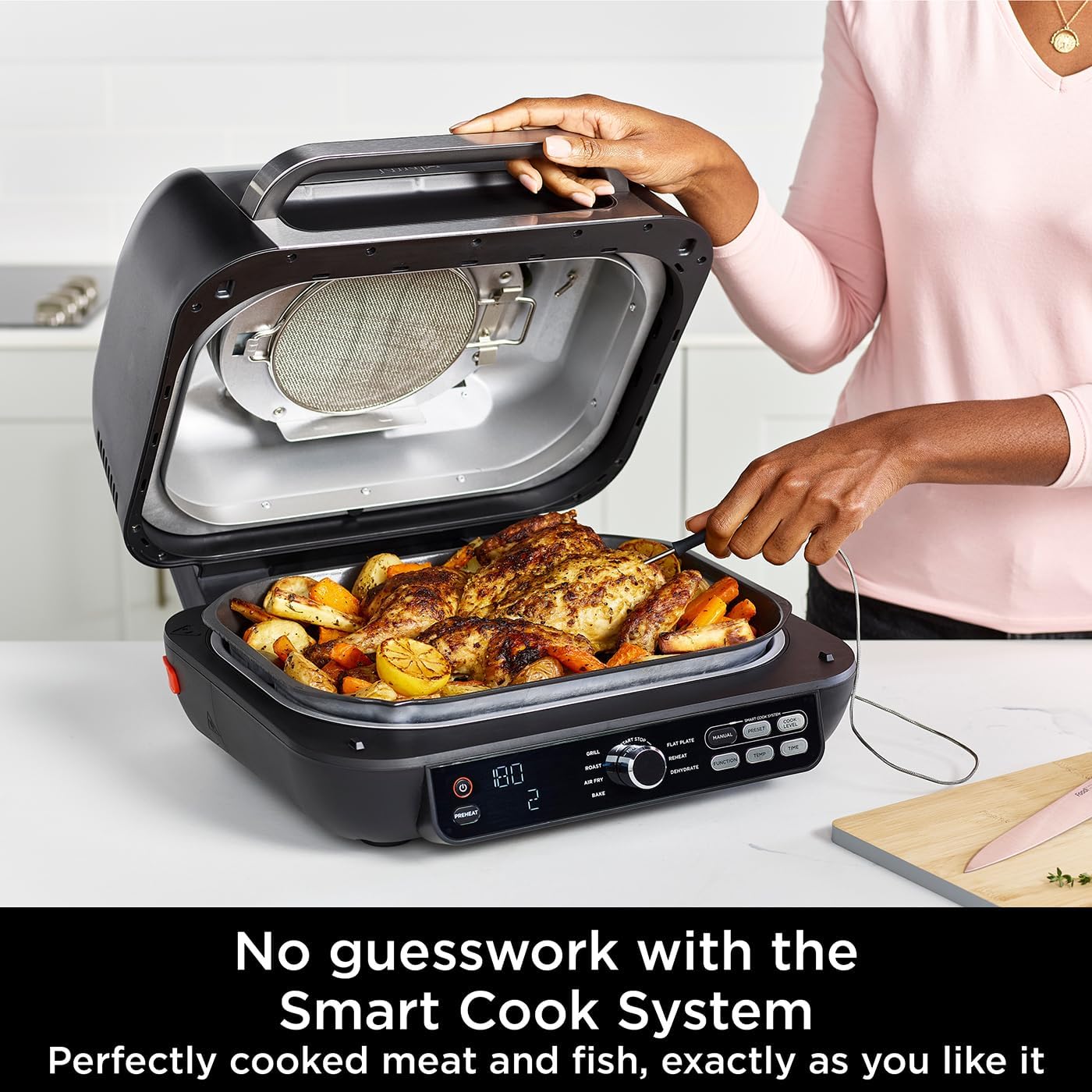 Ninja Foodi MAX Pro Health Grill, Flat Plate & Air Fry