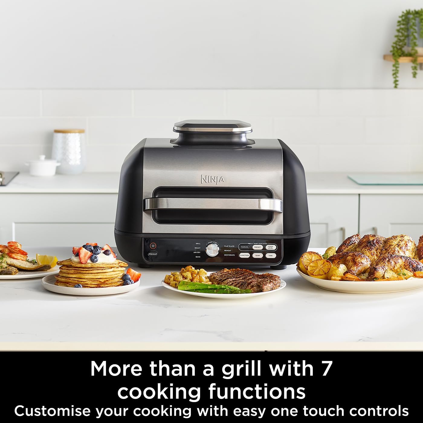 Ninja Foodi MAX Pro Health Grill, Flat Plate & Air Fry