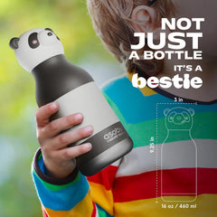 asobu Bestie Bottle Insulated Stainless Steel Water Bottle (panda)