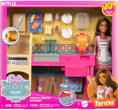 Barbie And Teresa Recipe For Friendship Teresa Doll & Kitchen Playset