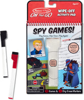 Melissa & Doug On The Go Spy Games Wipe-Off