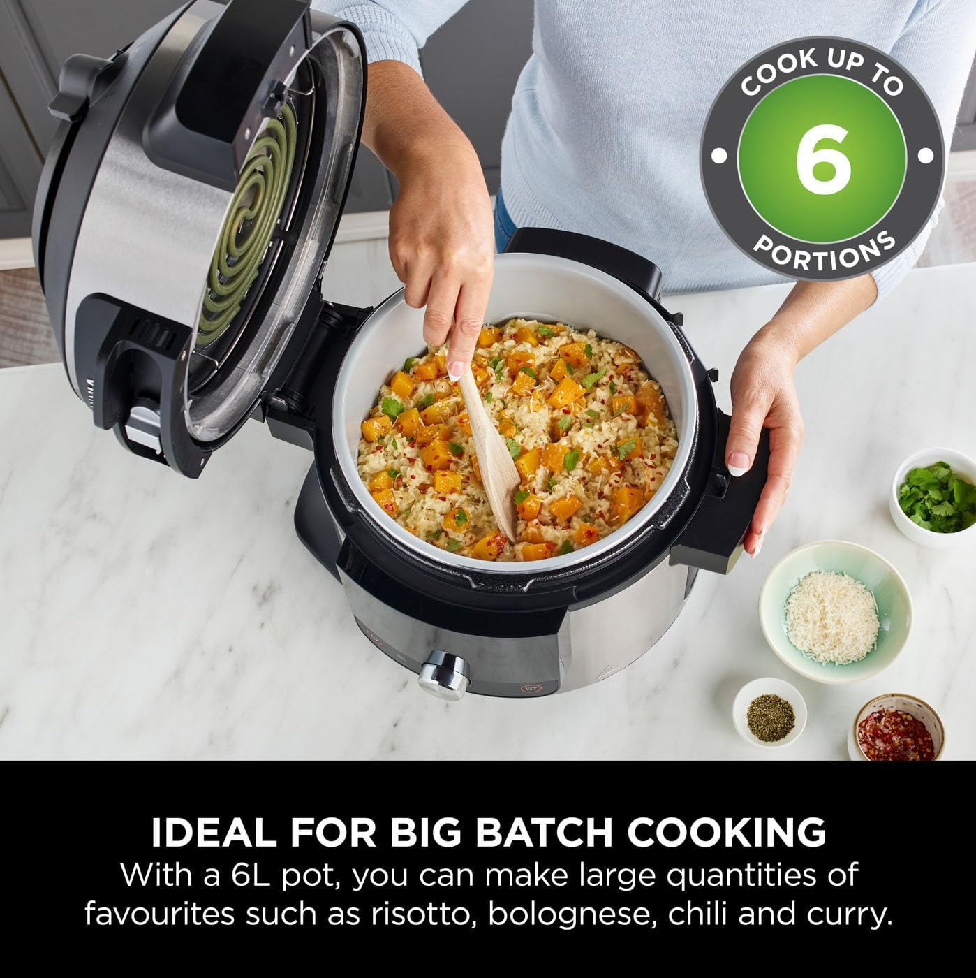 Ninja Foodi 11-in-1 SmartLid Multi-Cooker 6L