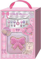 Hot Focus Halo Charms Bracelet with Jewelry Case – Tie-Dye Butterfly