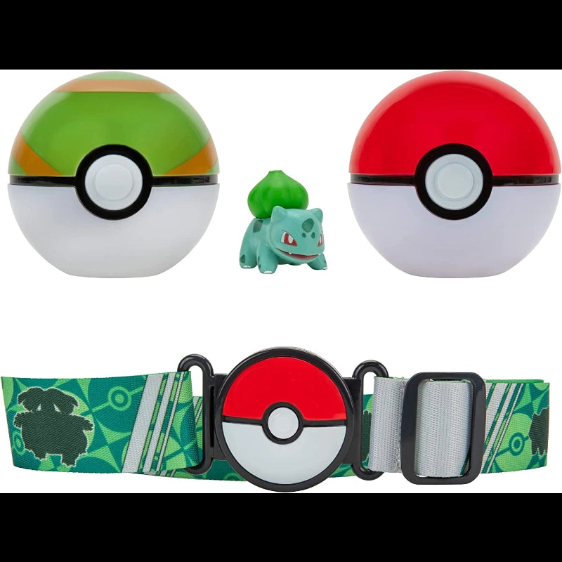 Pokemon - Clip N' Go - Poke Ball, Nest Ball, and Bulbasaur - PKW2715
