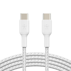 BELKIN BOOSTCHARGE C - C BRAIDED CABLE 1M - White