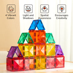 Mideer Colorful Magnetic Tiles 60pcs