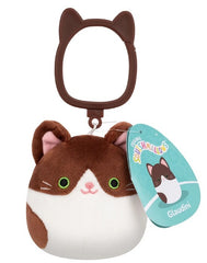 Squishmallows Clip-On Glaudini Tuxedo Cat
